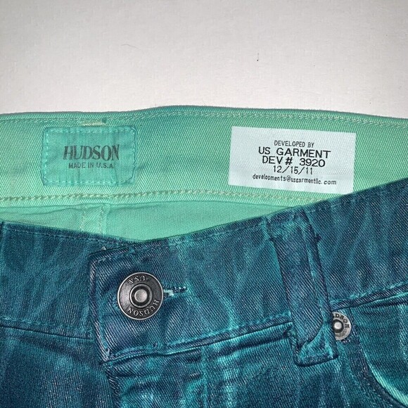 𝅺HUDSON Womens Pants Size 27 Green‎ - Picture 2 of 8